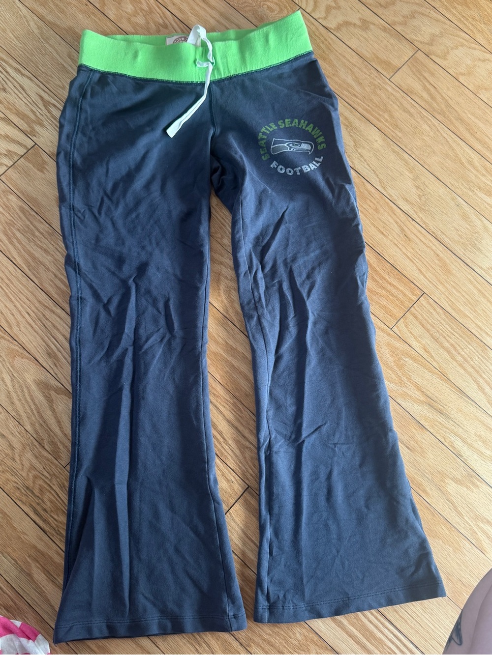 Seattle Seahawks Waistband Lounge Pants in Navy and Neon Green